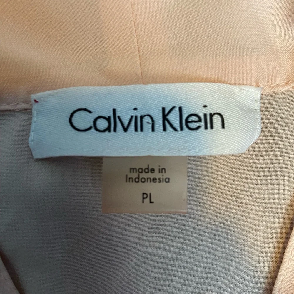 Calvin Klein dress top. Beautiful light peach color. Size PL - Picture 3 of 3